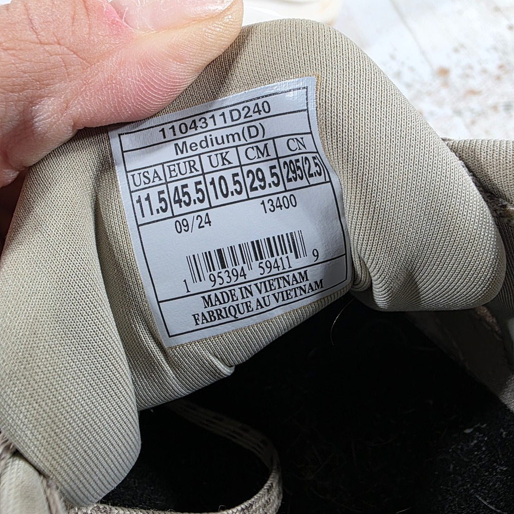 Brooks Ghost Max 2 Mens 11.5 Gray Tan Running Shoes 1104311D240 Cushion Sneaker - Picture 6 of 8